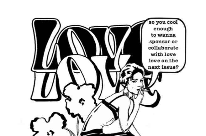 sponsor or collab with love love #8 – post Pop issue